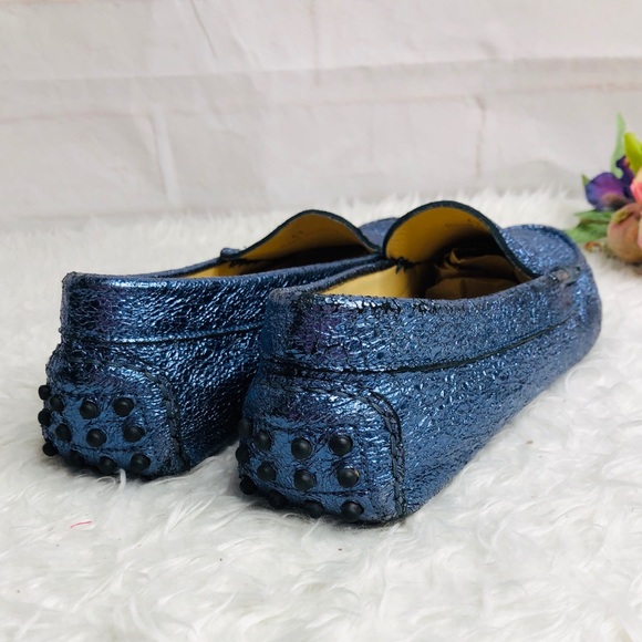 M. Gemi metallic leather woman  loafers size 41 - Picture 2 of 10
